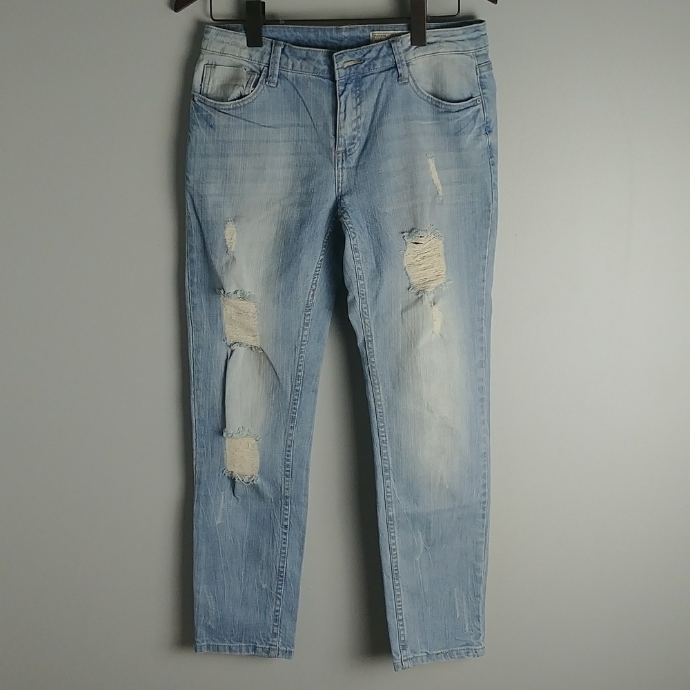 Papaya Distressed Denim Jeans